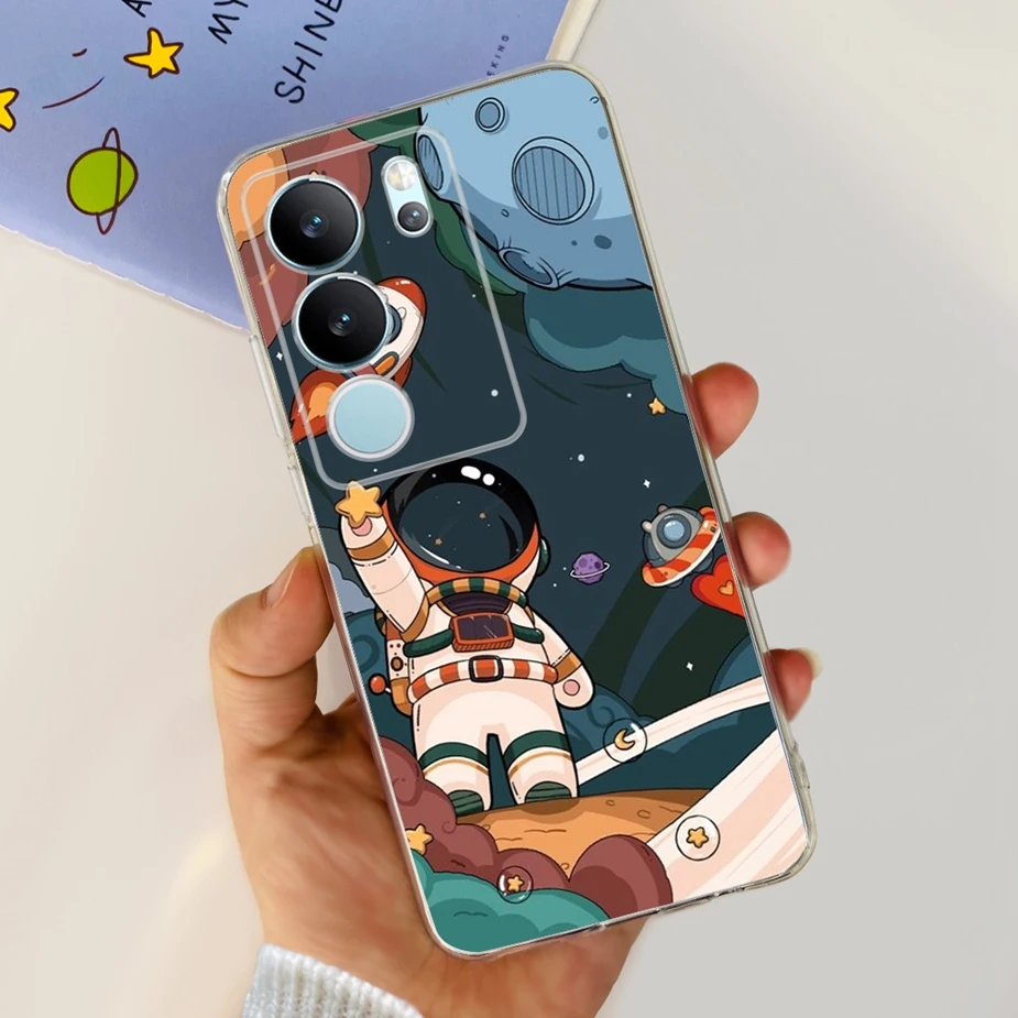 Stylish Painted Clear Silicone Soft TPU Phone Case