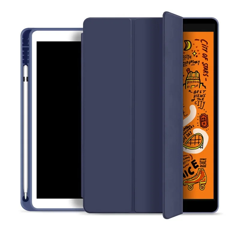 Slim Magnetic Stand Case with Pencil Holder