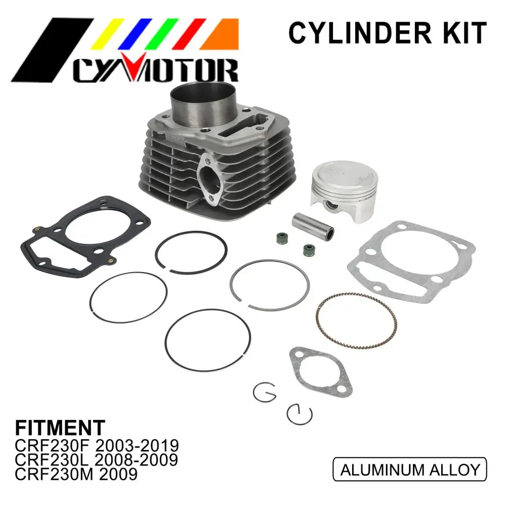 

67mm For HONDA CRF230F 2003-2019 CRF230L 2008-2009 CRF230M 2009 Motorcycle Accessories Cylinder Piston Kit Aluminum Alloy
