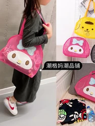 Sanrio My Melody Hello Kitty Kuromi Pochacco Shopping Bags Storage Bag Large Capacity Swimming Fitness Sports Tote bag for Women