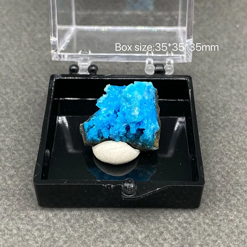 100%  Natural Allophane Mineral Specimens Stones and Crystals Healing Crystal   +Box size:35*35*35 mm