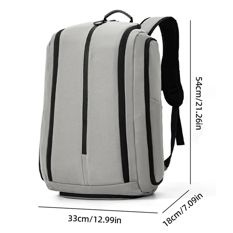 Nylon Sports Backpack with Shoe Compartment for Gym Fitness