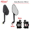 8mm Rearview Mirror Reverse  with Base Fixing Bracket for Citycoco Electric Scooter Motorcycle Accessories Parts 1