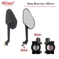 8mm Rearview Mirror Reverse  with Base Fixing Bracket for Citycoco Electric Scooter Motorcycle Accessories Parts 1
