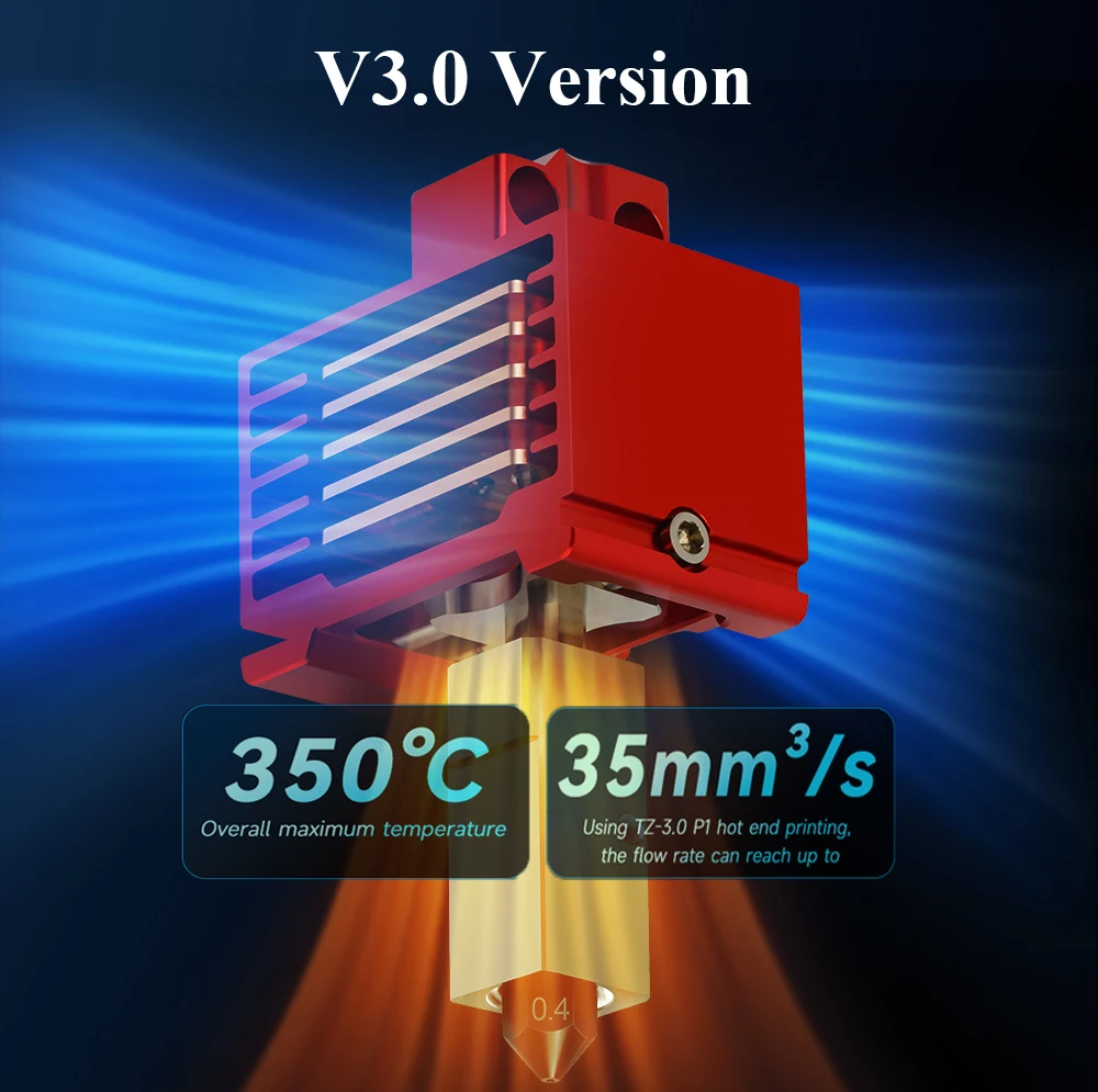 Hotend Bambu Lab p1p X1C P1S X1 V2.0 Upgrade Hot end Druckkopf 3D druck teile für bambulab Mit Düse – Detail 14