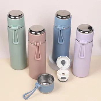 500/600ML Stainless Steel Thermal Water Bottle Keep Cold and Hot Thermo Cafe Coffee Mug Leakproof Travel Thermos Bottle