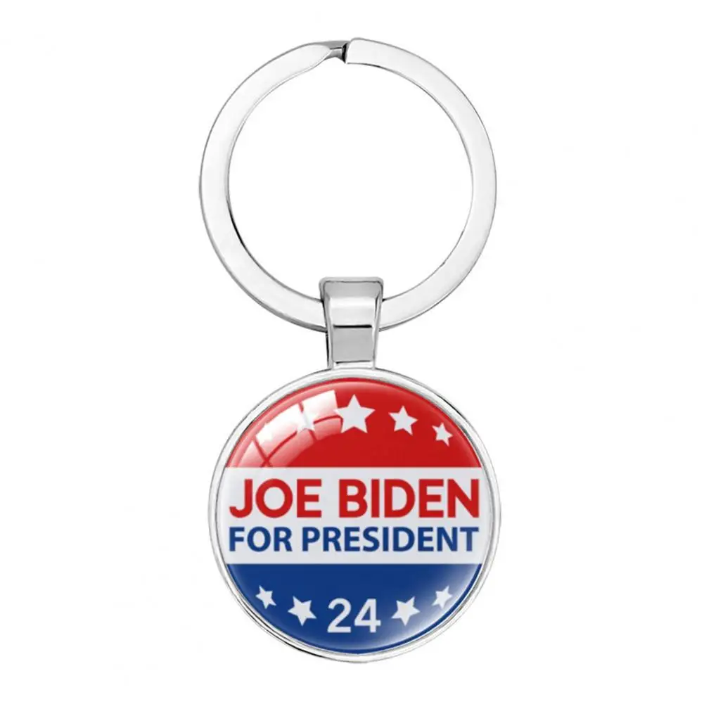 Portachiavi Joe 2024 President Art Glass Dome Portachiavi Collezione Artigianato Squisito Ciondolo A Lunga Durata Usa Per Le Donne