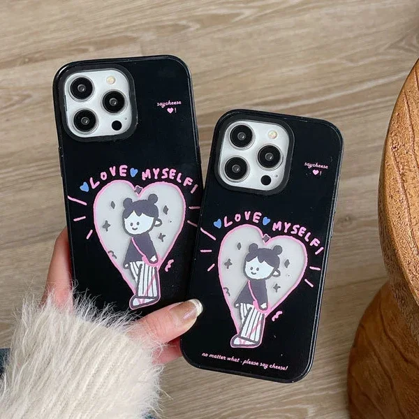 2,0 акриловый чехол для телефона с надписью «Love Myself», чехол для IPhone 11 12 13 14 15 Pro Max, чехол для IPhone 15 Pro Max