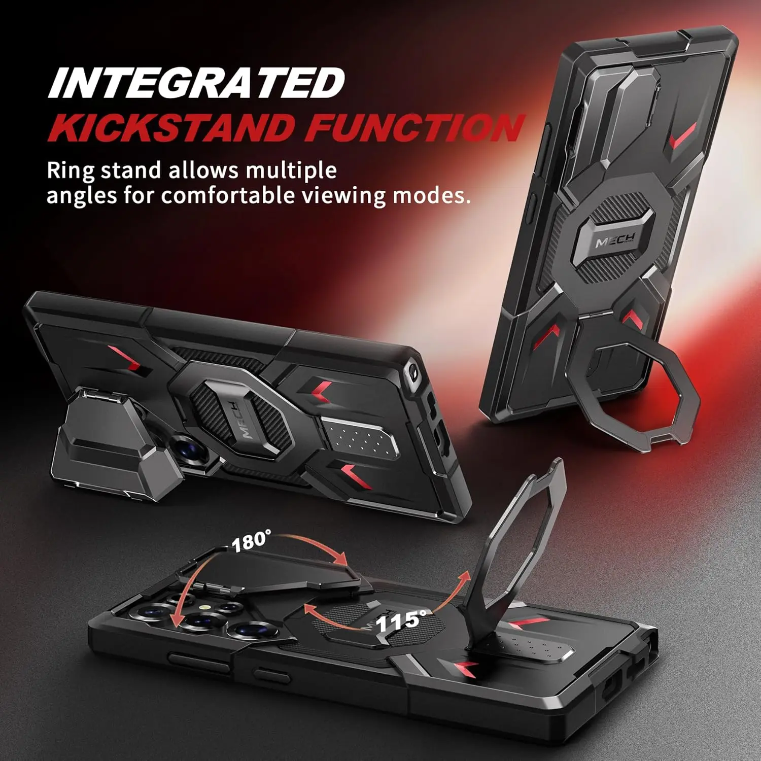 TONGATE Magnetic for Samsung Galaxy S25 Ultra Case with Ring