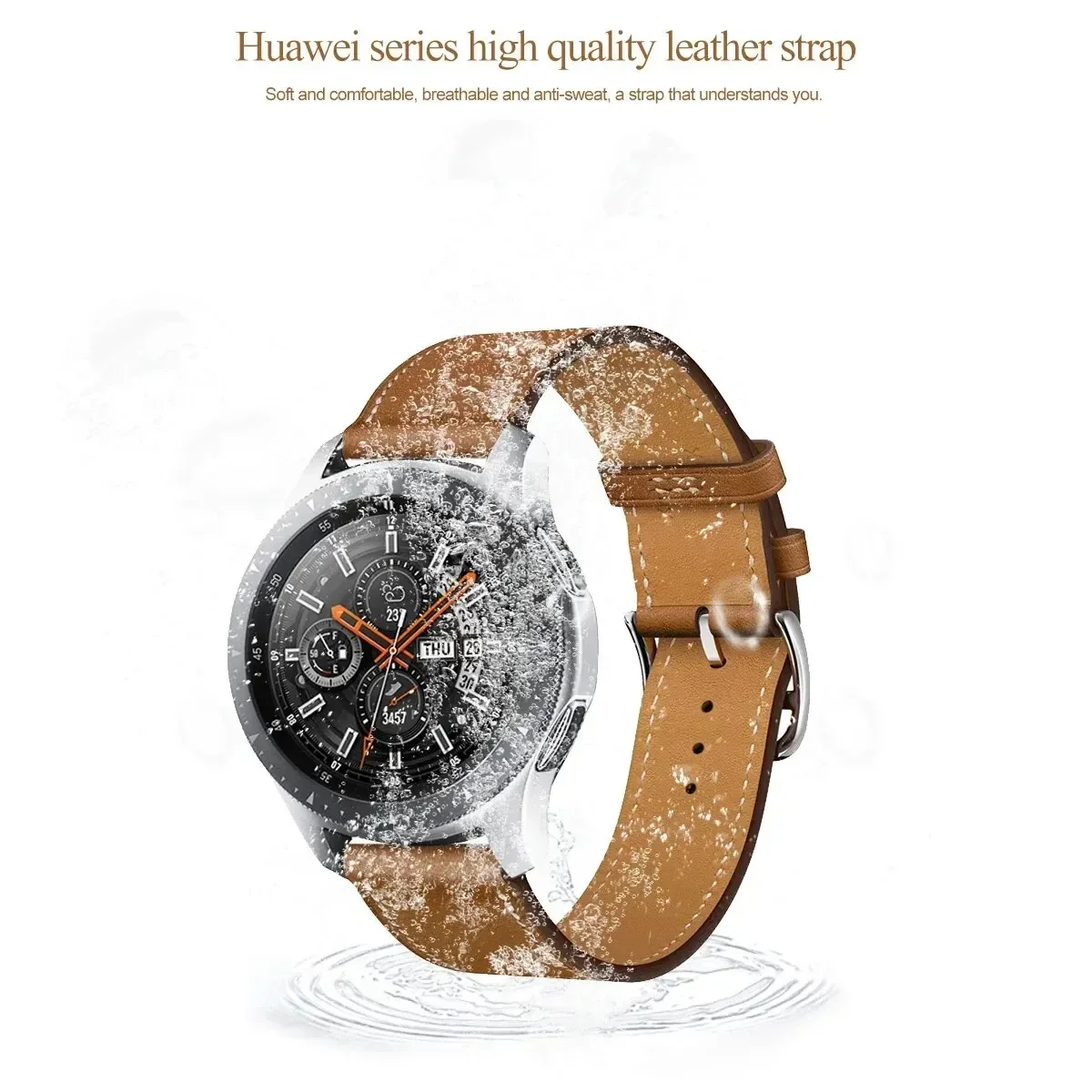 Premium Leather Watch Band - Universal 20mm & 22mm Sizes