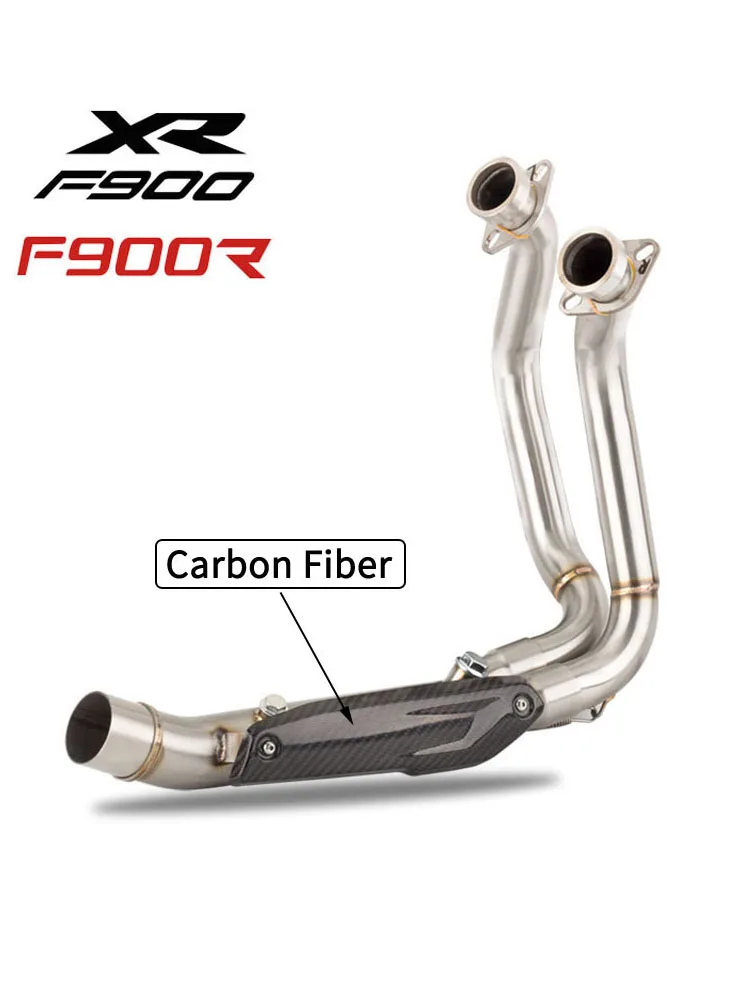 Slip On per BMW F900R F900 R F900XR F900 XR 2020 2021 scarico moto fuga modifica tubo di collegamento centrale da 50.8mm - - Racext 14