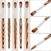 Prue Kolinsky Acrylic Nail Brush Oval Round Head Spliced Wood Handle Professional Salon Quality for Acrylic Powder Size 8-20# 5