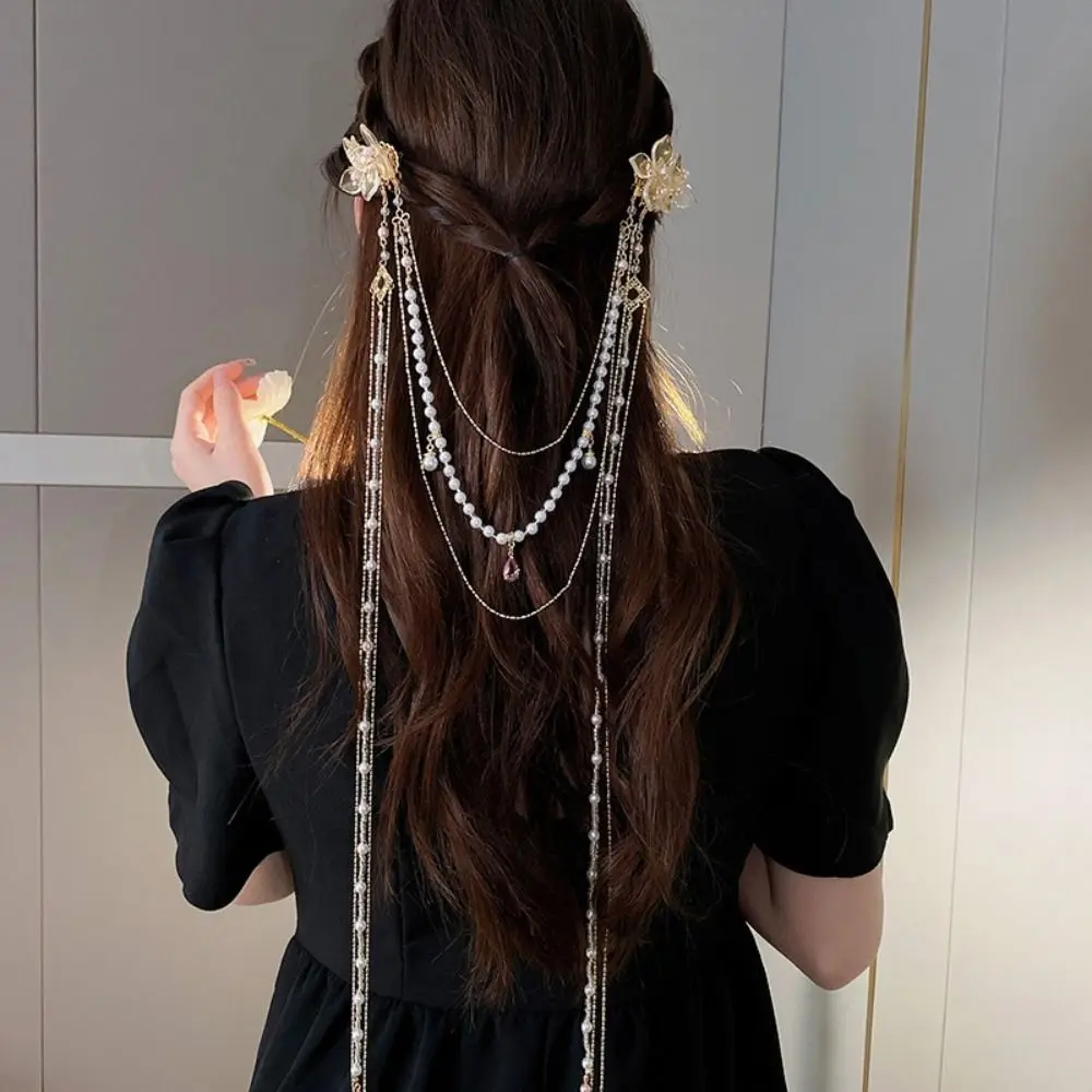 

Женский Длинный головной убор с кисточками и искусственным жемчугом