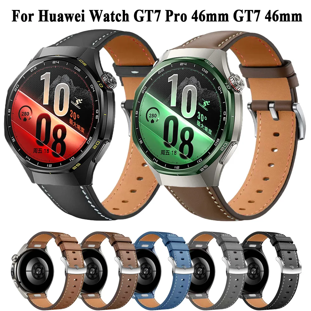 Premium 22mm Leather QuickFit Strap: Elegant Wristband