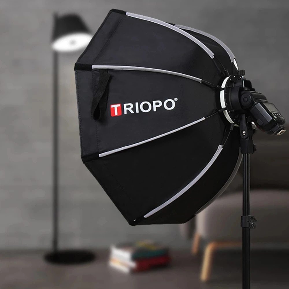 TRIOPO KX 65CM Softbox Foldable Octagon Soft box Portable Box Light for Godox AD200 V1 Speedlite Flash Light Photography Studio bowens mount softbox photography softbox portable softbox