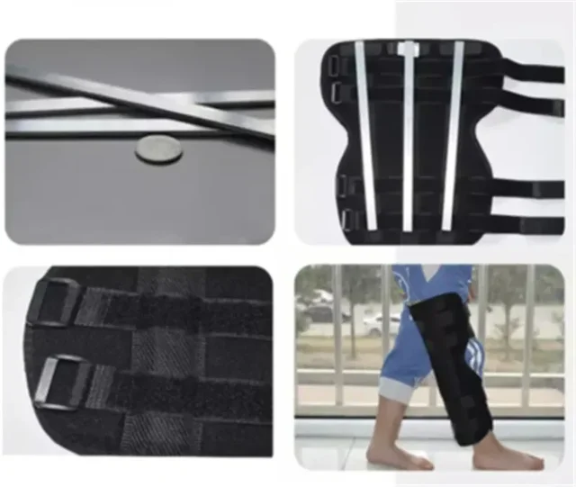 Kids Knee Brace Support Child Knee Fixed Splint Leg Fracture Splint Patella Knee Orthopedic Leg Posture Corrector Guard 4