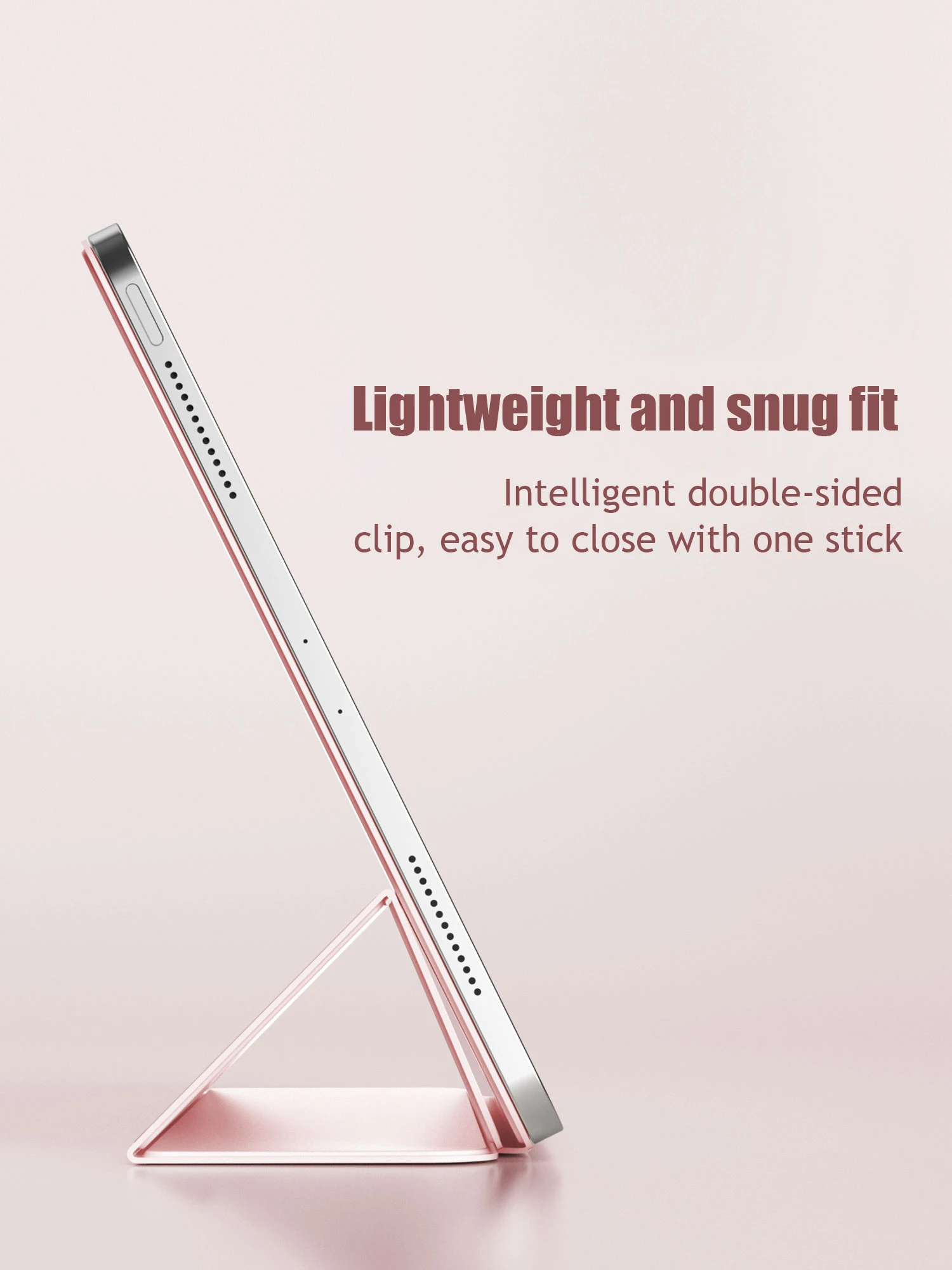 Powerful Magnetic Attachment Slim Trifold Stand Case