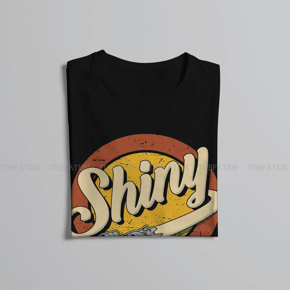 Shiny Firefly Inspired Sci-Fi Loose Cotton Men's T-Shirt