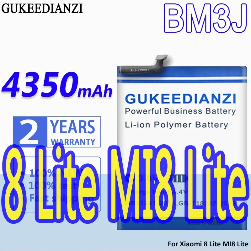 

High Capacity GUKEEDIANZI Battery BM3J 4350mAh For Xiaomi 8 Lite 8Lite