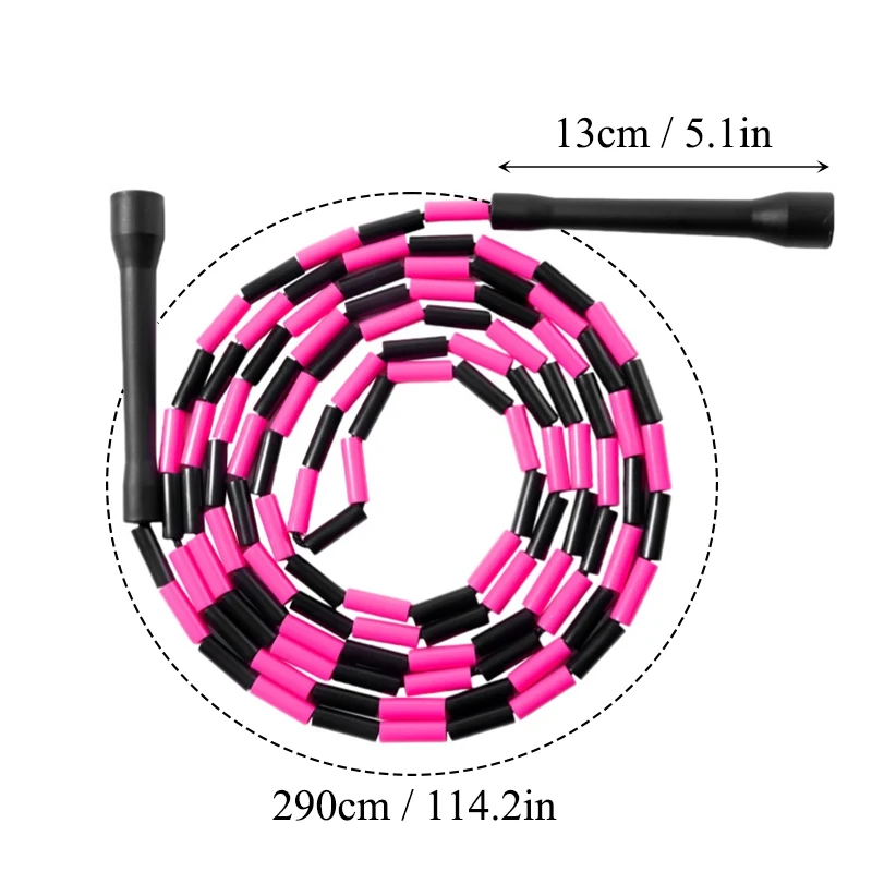 Jump Rope 290CM Wear-Resistant Nylon Adjustable Professional Children Portable Cardio Equipment