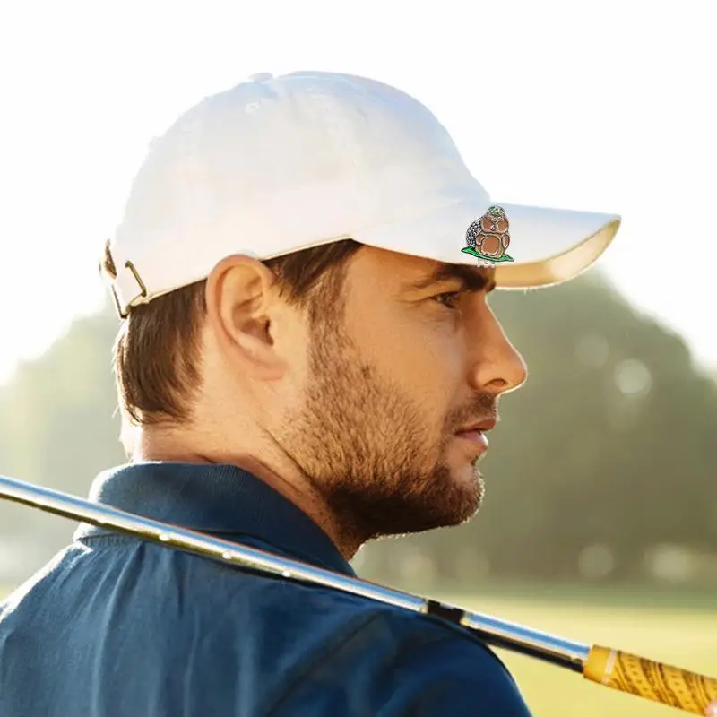 Magnetic Golf Marker Metal Golf Marker Magnetic Hat Clip Clear Engraving Suction Hat Clip For Enthusiast
