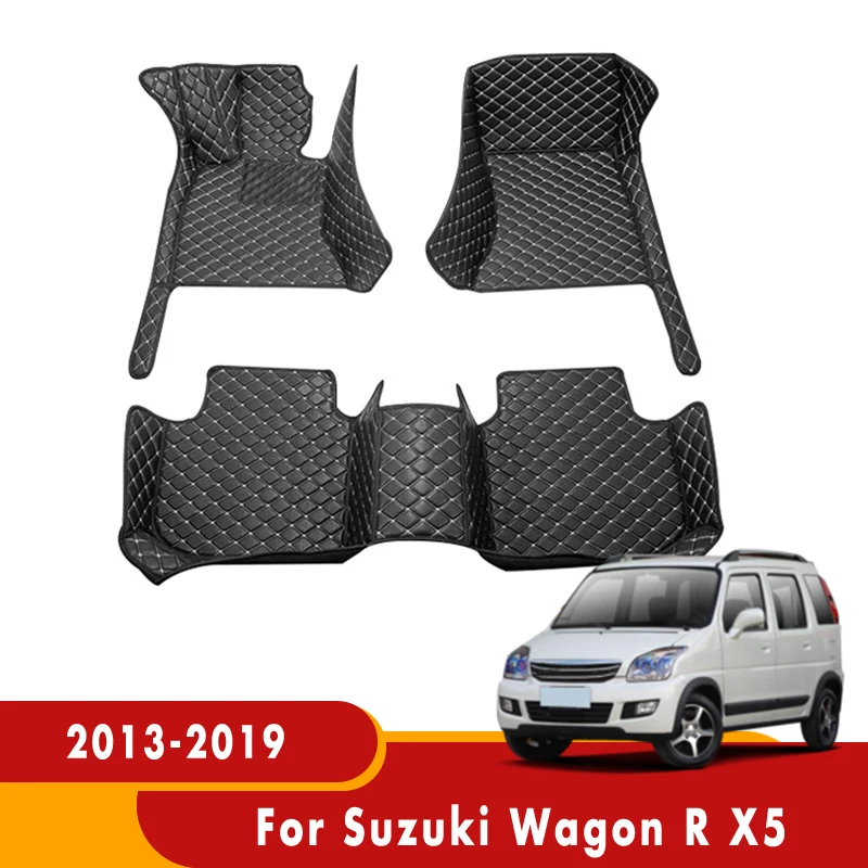 

Коврики на заказ для Suzuki Wagon R X5 2019 2018 2017 2016 2014 2013 кожаные автомобильные коврики для пола автомобильный Стайлинг передние и задние коврики