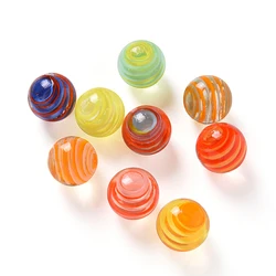 Console de jeu avec boule de verre et crème, 16mm, 9 pièces, Machine à Pinball, pour bétail, petits marbres, Pat jouets, Machine Parent enfant, perles 