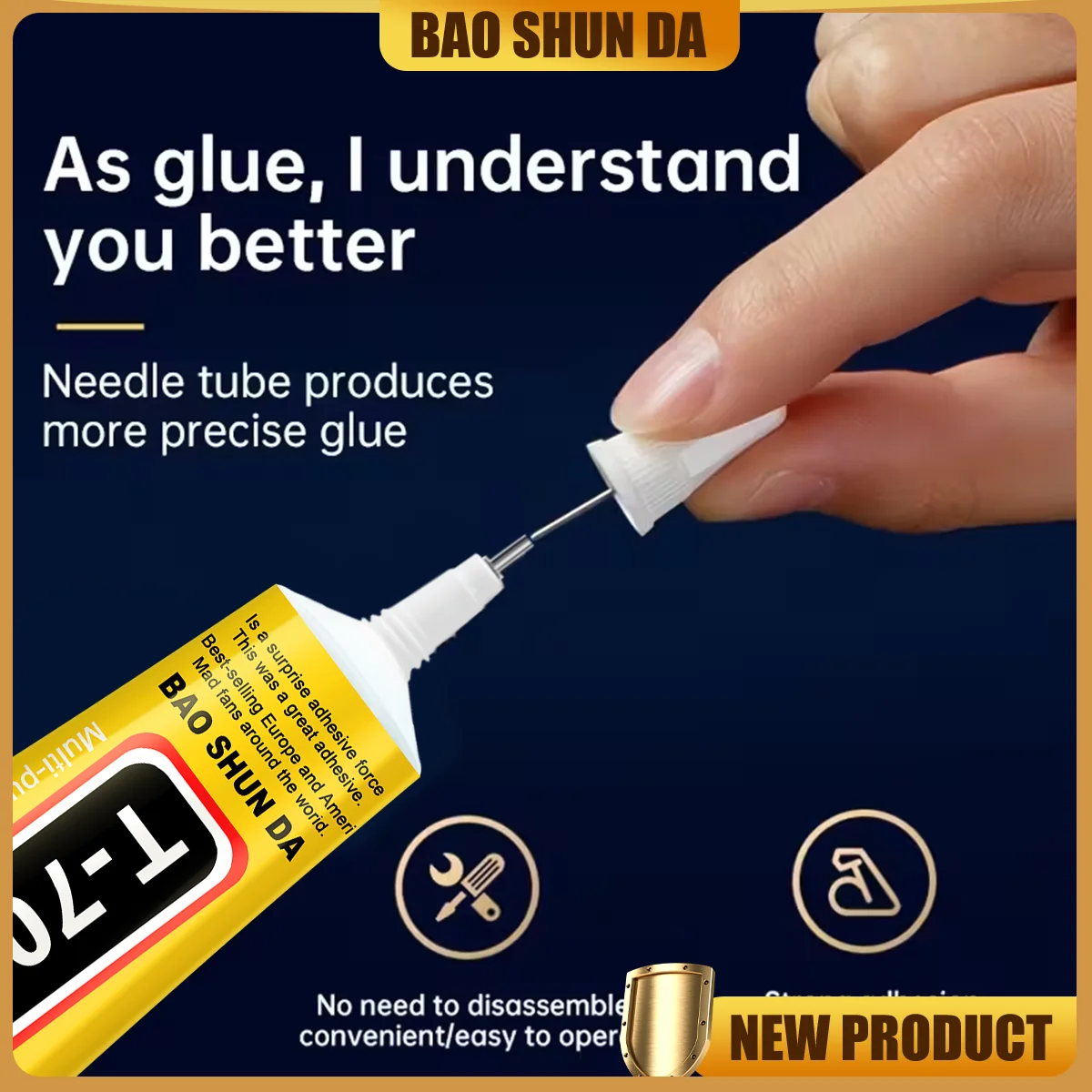 Upgraded T7000 Contact Adhesive Specially for Mobile Phone & Tablet Repair, High-Strength Multi-Purpose Liquid Glue with Precisi