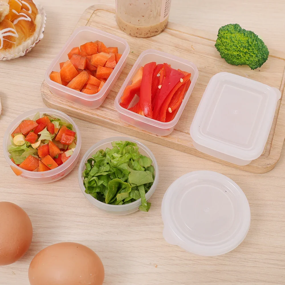 1/4PCS Food Storage Boxes Refrigerator Vegetables Fruits Meat Sealed Preservation Box Portable Outdoor Picnic Sealed Containers 2