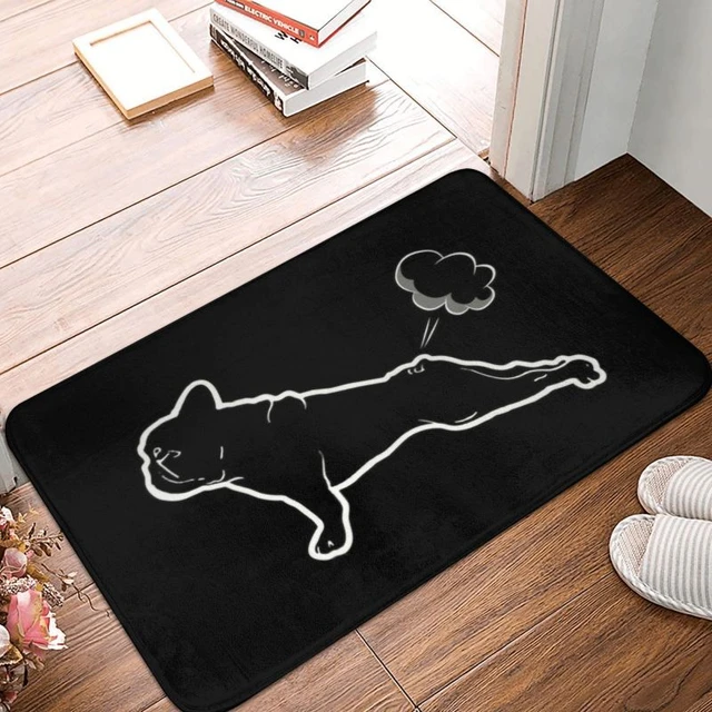 Französisch Bulldogge Yoga Vorder boden Tür Eingangs matte Außen küche Bad  Fuß matte Garage Wohnzimmer Eingang Teppich Teppich - AliExpress