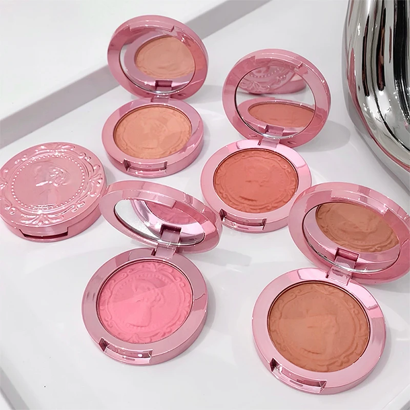 Three dimensional relief mist Color blush natural tender hold makeup low saturation female blush cream