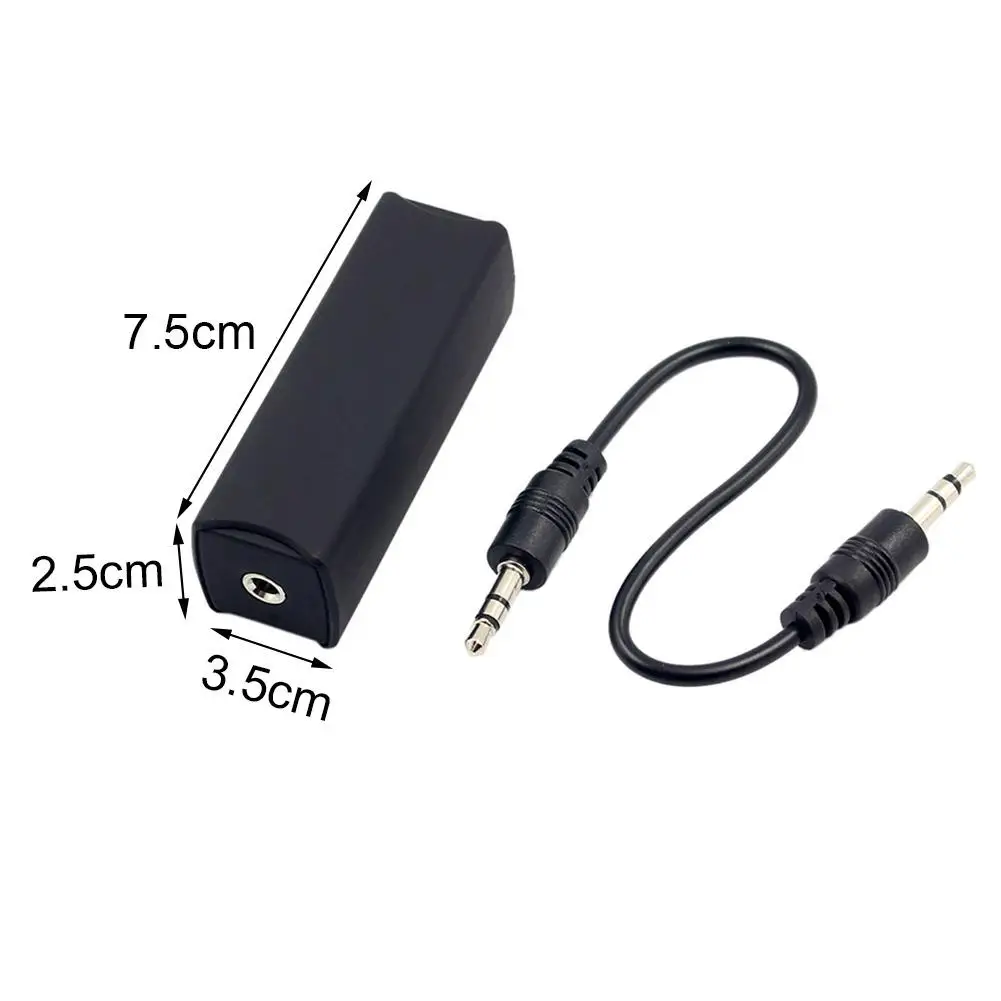 3.5mm Audio Noise Filter Anti-interference Ground Loop Noise Filter Isolator for Home Stereo Car Audio System