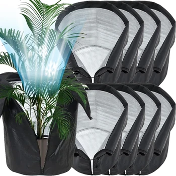 Reusable Plant Frost Cover Winter Protection Bags with Drawstring Cold Resistant Bug Proof Garden Shrub Oxford Cloth Warm Cover