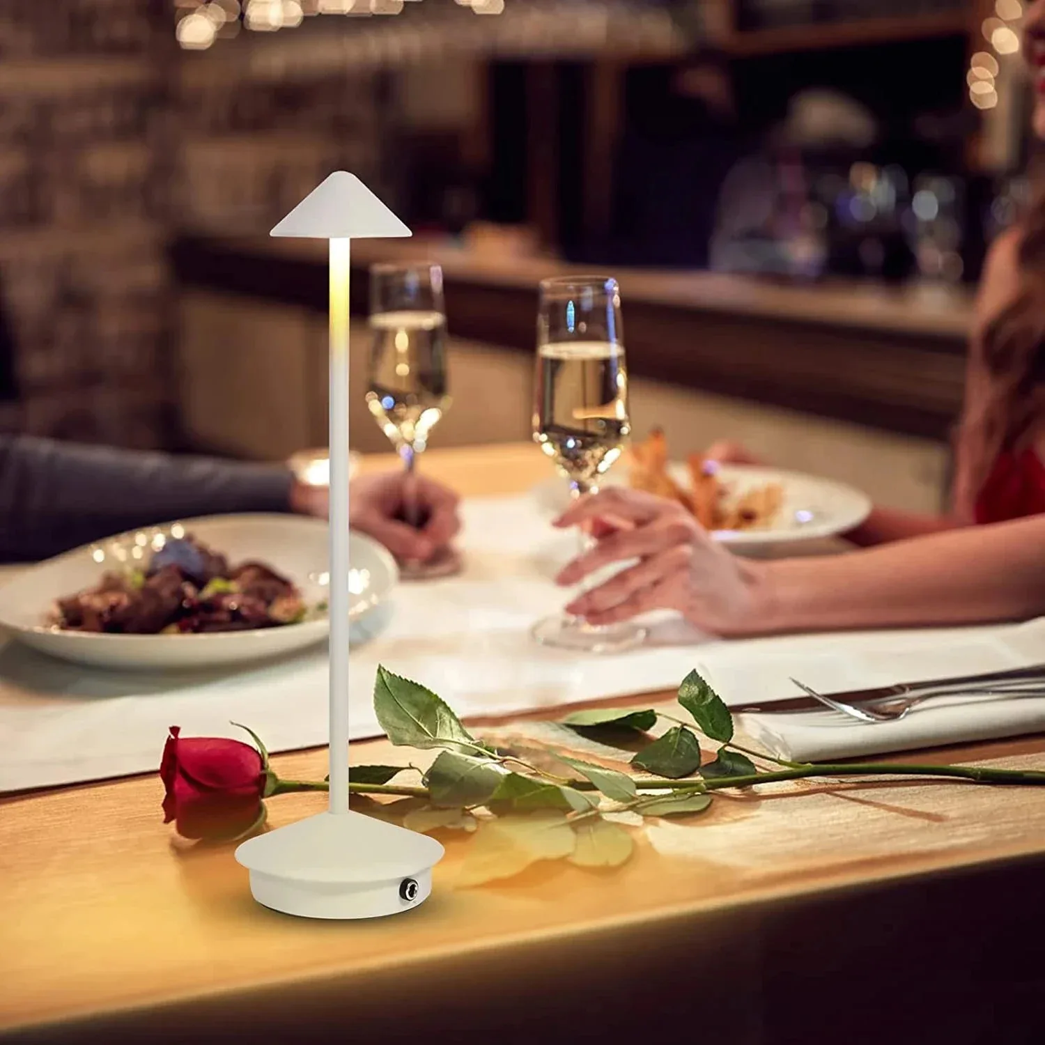 Rechargeable Table Lamp Creative Dining Touch Led Hotel Bar Coffee Pina Pro Table Lamp Lampada Da Tavolo Decorative Desk Lamp 5