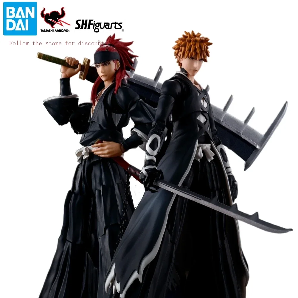 В-наличии-bandai-sh-Фигурarts-shf-Блич-Ичиго-Куросаки-tensa-zangetsu-renji-abarai-byakuya-kuchiki-фигурки-игрушки-подарки