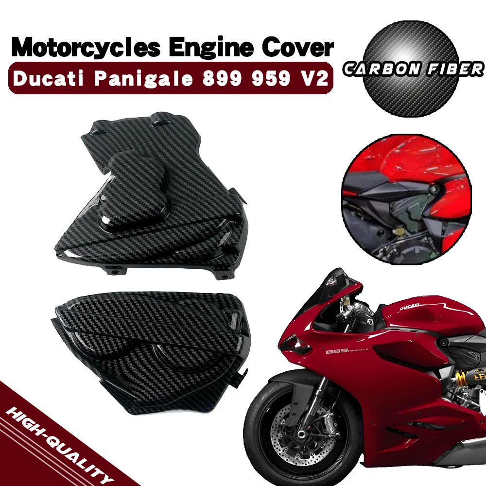 

For Ducati Panigale V2 V4 Panigale 899/959 2014-2017 Carbon Fiber Color Engine Cam Hood Covers Bonnet Motorcycle Accessories