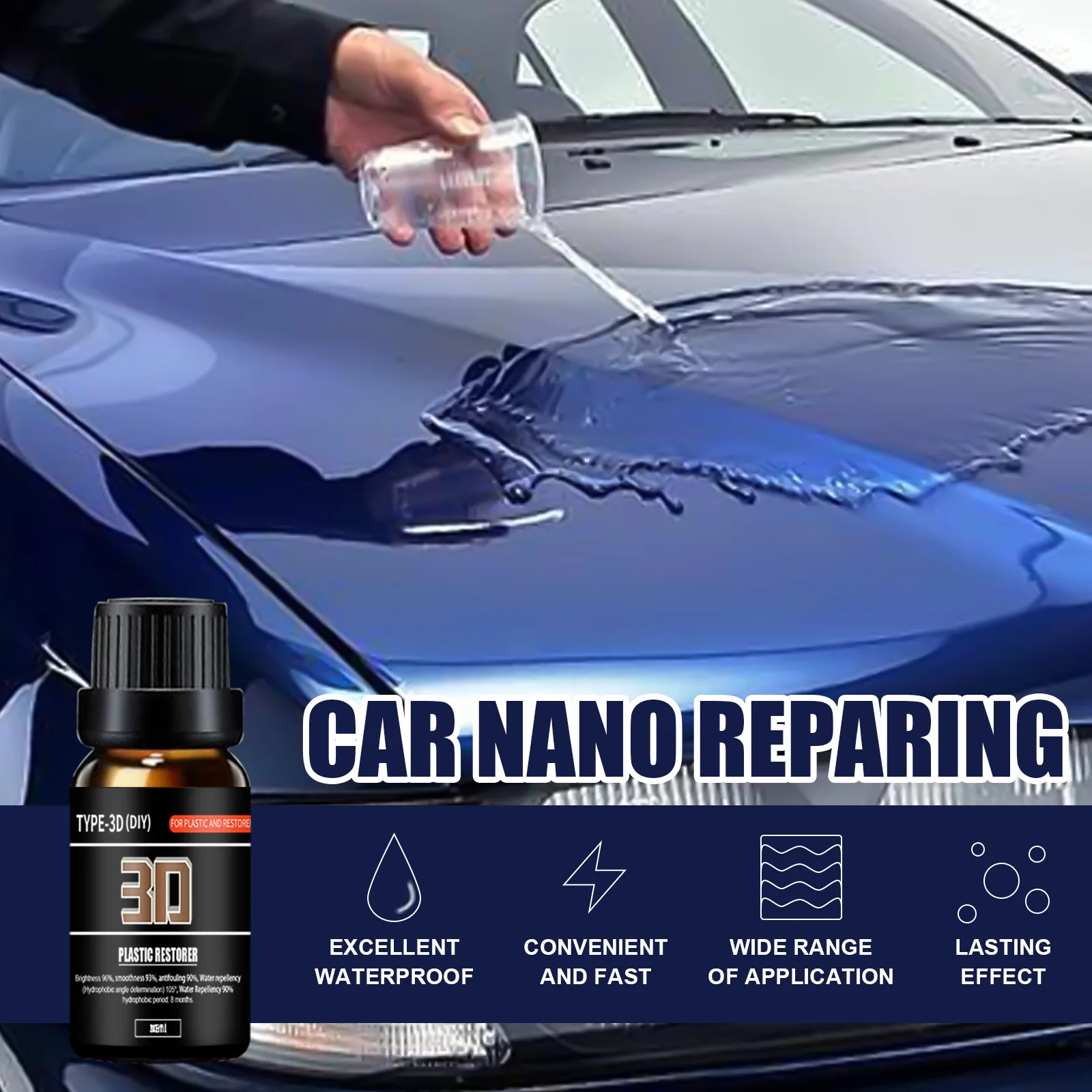 Ceramic Car Coating 9H Liquid Glass Car Paint Care Anti scratch