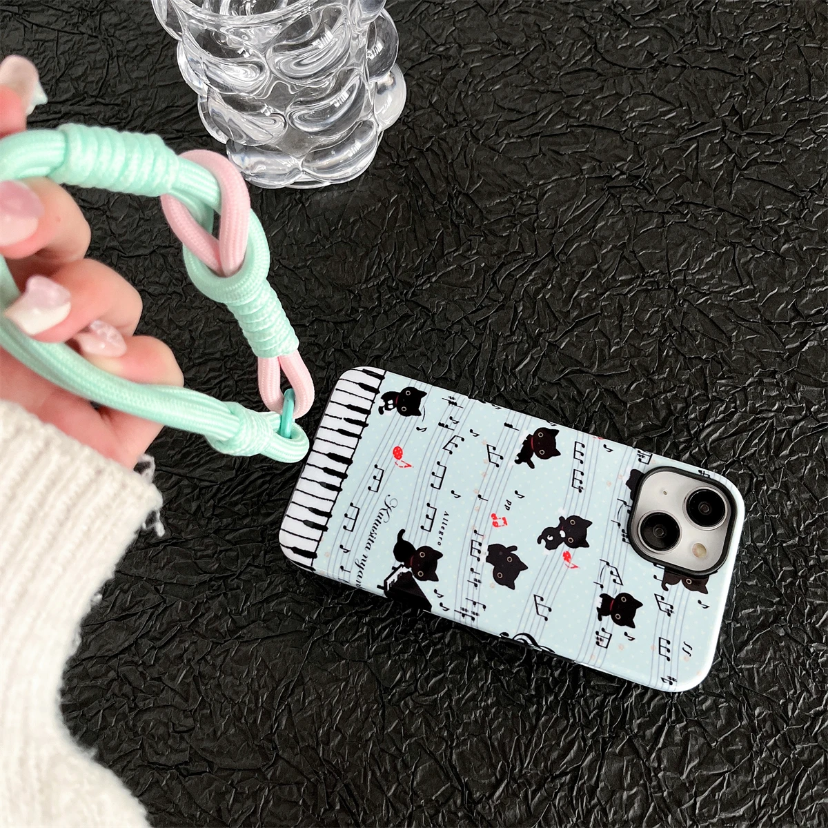 Cute kitten series intInclusive Phone Case Two-In-One Film Protective Shell For iPhone 15 14 13 12 11 Pro Max Plus Mini