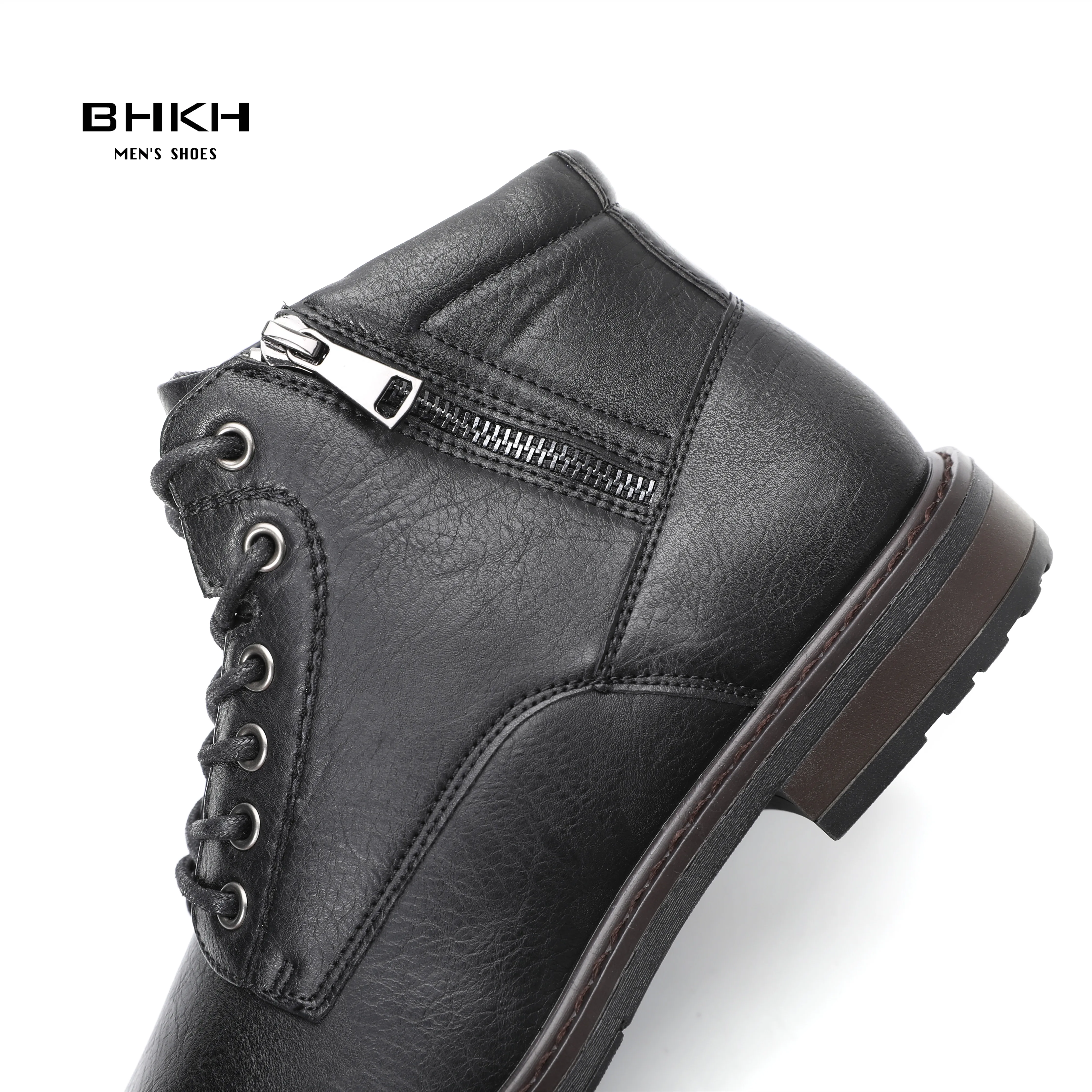 Autumn/ Winter Men Boots Zip Lace-up Ankle Boots Smart Business Work Office Dress Shoes business mens boots