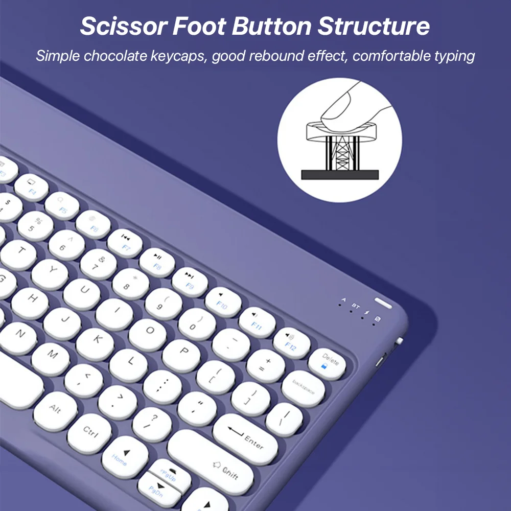Wireless Keyboard and Mouse Bluetooth Spanish Portuguese Russian Hebrew French Arabic for iPad Tablet Laptop