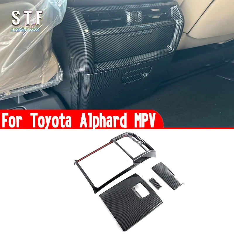 

Для Toyota Alphard MPV 2024 2025 автомобильные аксессуары интерьерная Задняя Крышка вентиляционного отверстия Отделка Декоративные наклейки