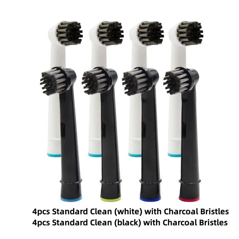 Premium Replacement Brush Heads for Electric Toothbrushes - Advanced Cleaning Action, Pack of 4/8