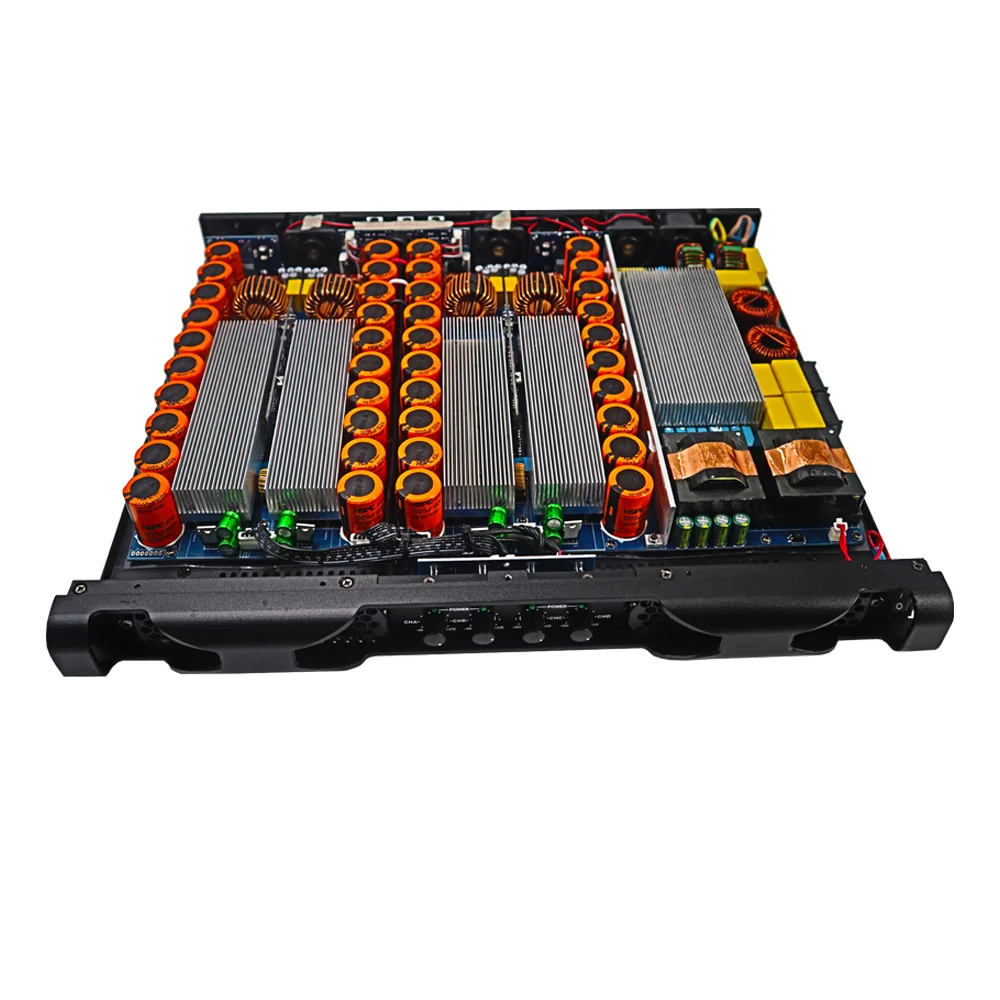 SenMicre DN4180 디지털 파워 앰프 4x1800W 8옴 4채널 사운드 앰프 오디오 서브우퍼 AMP4x3500w 4옴 라인 어레이 스피커