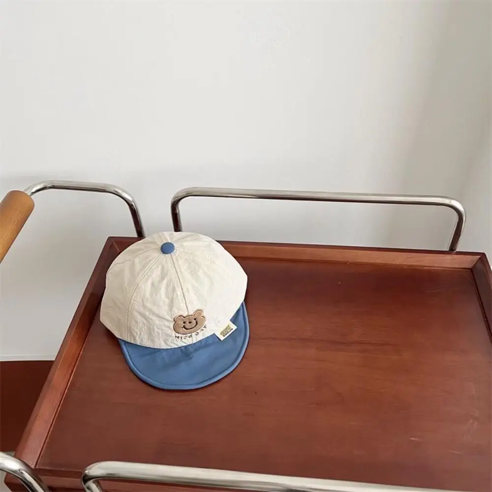 Korean Summer Bear Baseball Cap Quick-drying Soft Baby Peaked Hat Breathable Thin Children Sunscreen Cap Boys Girls