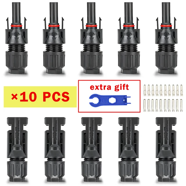 Conectores para PV, MC Cabo, 1000V, 30A,