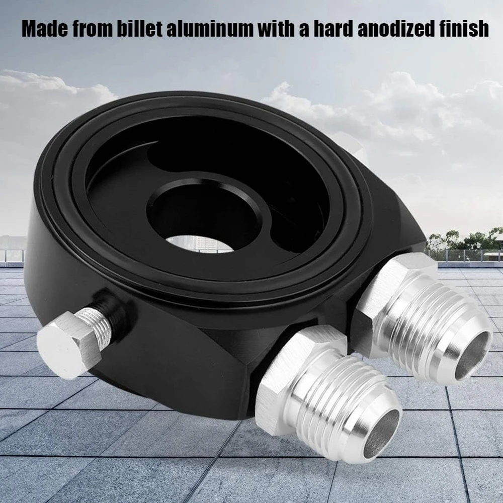 

​M20 x 1.5 Universal Oil Filter Cooler Sandwich Plate Oil Cooler Sandwich Plate Adapter 1/8 NPT Oil Cooler Kit