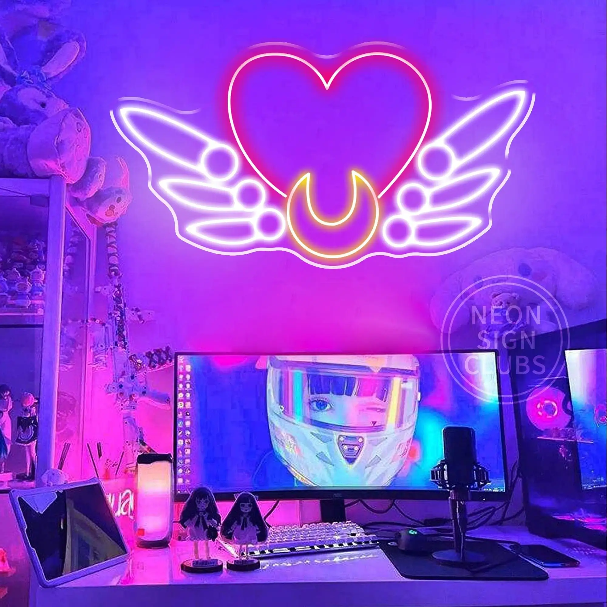 

Anime Neon sign Custom Cartoon Neon Sign Sailor01 Lunnar Moon Cat Neon