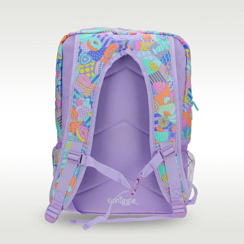 Australia Smiggle Original Children's Schoolbag Girls Dazzling Color Ice Cream Large Shoulder Backpack School Supplies 8-14 Year