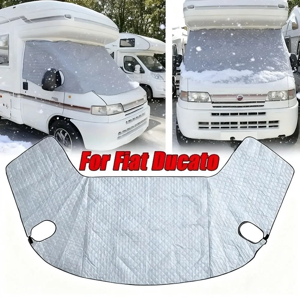 Wohnmobil-Windschutzscheibenabdeckung für Fiat Ducato Peugeot Boxer Citroen Relay, langlebige Sonnenschutz- und Schneeschutzabdeckung, einfache Installation – Detail 1