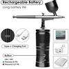 Rechargeable Airbrush Compressor Kit Air Brush Sprayer Gun Water Oxygen Deep Hydrating Machine for Nail Art Tattoo Cake Makeup 3